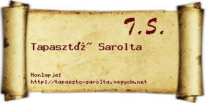 Tapasztó Sarolta névjegykártya
